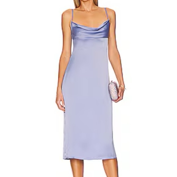 WeWoreWhat Dresses & Skirts - WeWoreWhat Cowl Midi in Slate Blue 4